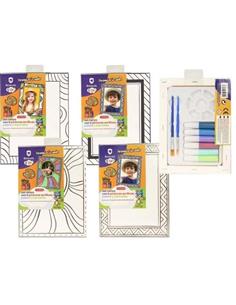 SET PINTURA LIENZO + 6 ROTULADORES + PALETA + PINCEL