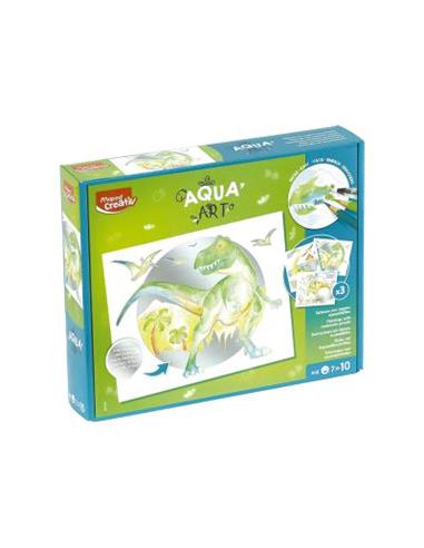 SET MANUALIDADES MAPED AQUA ART - DINOSAURIOS-