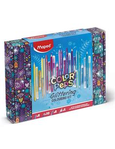 SET MANUALIDADES MAPED COLORPEPS GLITTERING 31pcs
