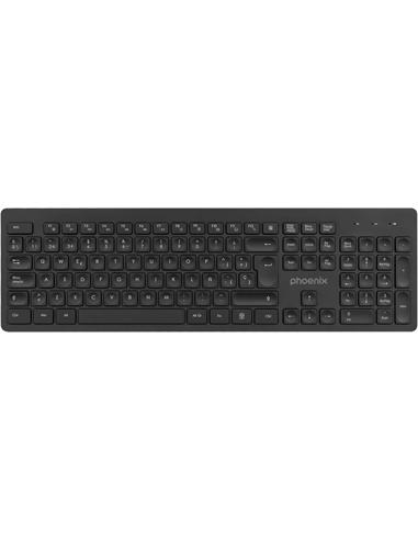 TECLADO PHOENIX K200 WIRELESS USB NEGRO