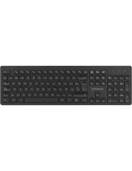 TECLADO PHOENIX K200 WIRELESS USB NEGRO