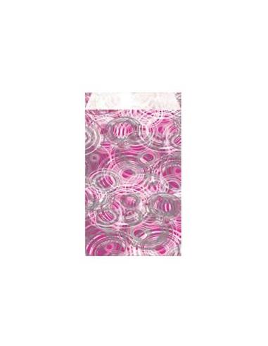 SOBRE LINEA CIRCULOS 9+3x15cm FUCSIA 100uds