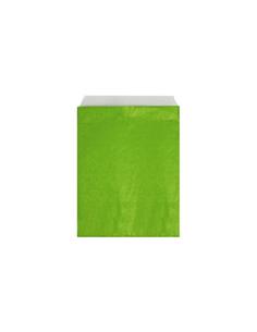 SOBRE CELULOSA 10+4x22cm VERDE MEDIO 100uds