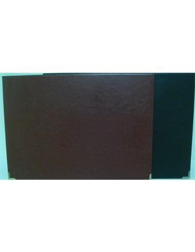 VADE SOBREMESA 33x45cm  POLIPIEL MARRON