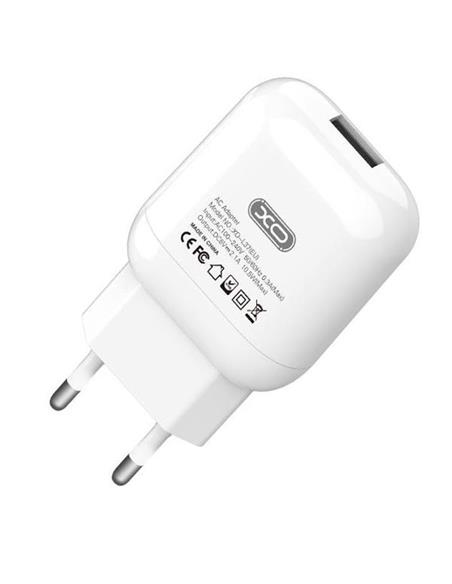 ADAPTADOR XO CARGADOR L37 USB-A 5V 2.1A BLANCO