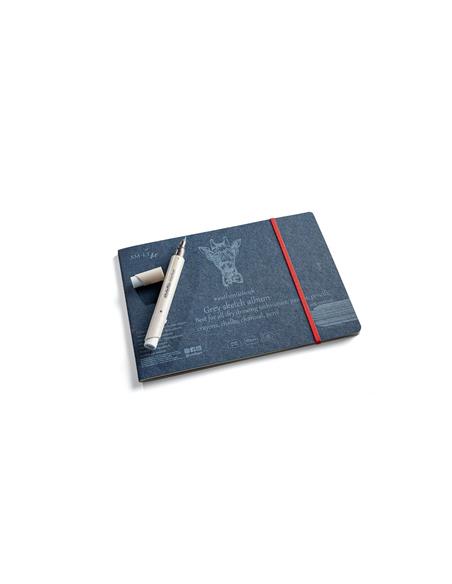 BLOC PAPEL SMLTART ALBUM SKETCH GRIS 18H A5 180g BOCETOS