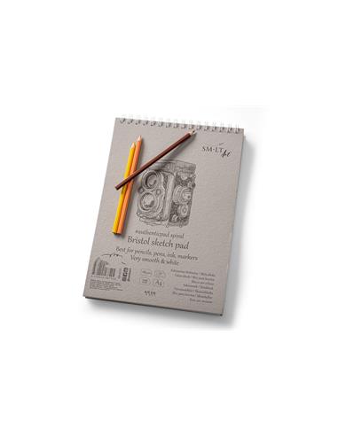 BLOC PAPEL SMLTART BRISTOL SKETCH 50H A4 185g TINTAS LIQUIDAS