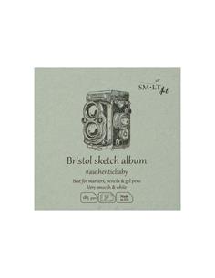 BLOC PAPEL SMLTART BRISTOL SKETCH 32H 9x9cm 185g TINTAS LIQUIDAS