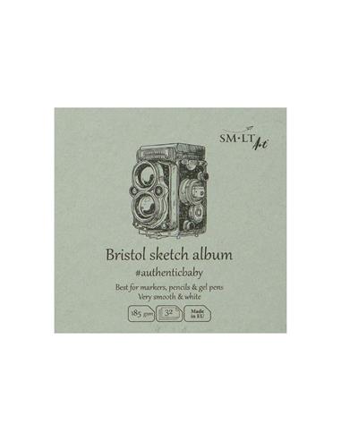 BLOC PAPEL SMLTART BRISTOL SKETCH 32H 9x9cm 185g TINTAS LIQUIDAS