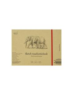 BLOC PAPEL SMLTART NATURAL BROWN 28H A5 135g BOCETOS MARRON