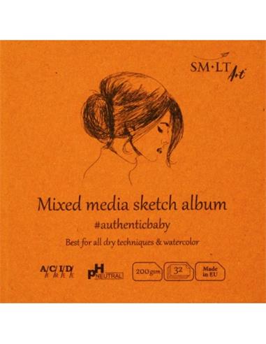 BLOC PAPEL SMLTART MIXED SKETCH 32H 9x9cm 200g TECNICAS MIXTAS