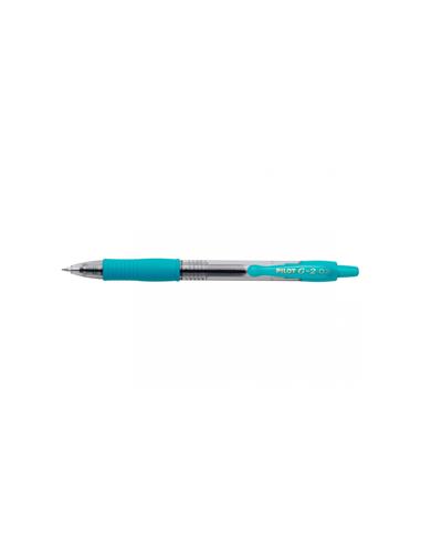 BOLIGRAFO PILOT G-2 0.7mm AZUL TURQUESA