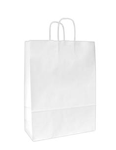 BOLSA KRAFT 36X12X41 CM ASAS BLANCO