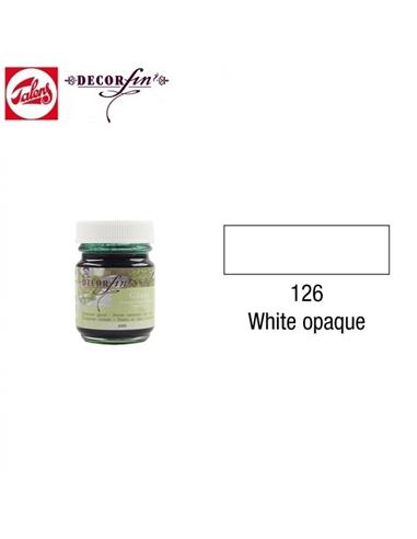 PINTURA GLASS DECORFIN 126 16ml BLANCO OPACO