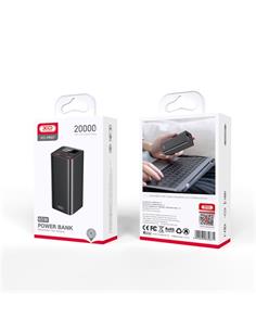 CARGADOR POWERBANK XO 20000mAh PB97 65W NEGRO 2