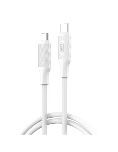 CABLE XO USB-C A USB-C NBQ265B 60W 1m BLANCO