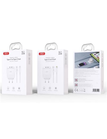 CARGADOR XO LIGHTNING ADAPT PARED 35W L140 BLANCO