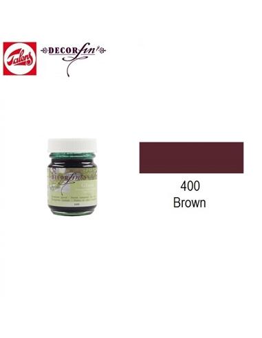 PINTURA GLASS DECORFIN 400 16ml MARRON PARDO