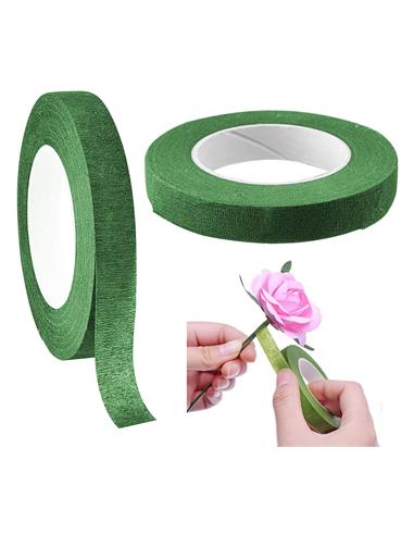 CINTA ARTEMOL ENVOLTORIO TALLO ADHESIVO 12mm x 30Y VERDE