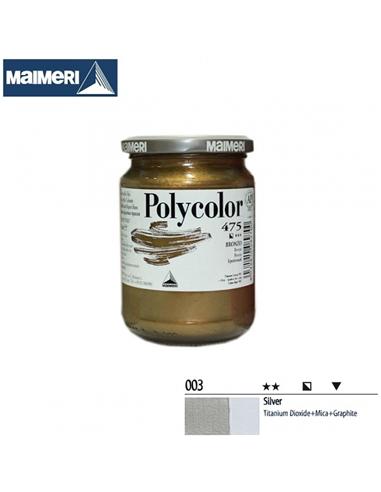 PINTURA ACRILICA MAIMERI POLYCOLOR 003 125ml PLATA