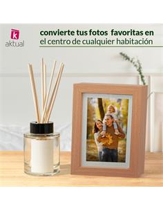 CUADRO AKTUAL MARCO MDF 21x30cm MADERA CLARO