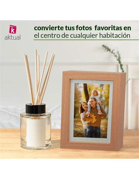 CUADRO AKTUAL MARCO MDF 21x30cm MADERA CLARO