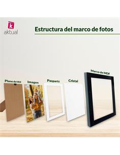 CUADRO AKTUAL MARCO MDF 21x30cm MADERA CLARO 2