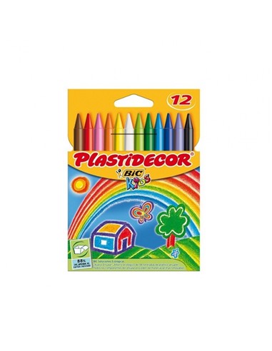 CERA PLASTIDECOR KIDS 12 COLORES