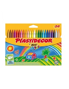 CERA PLASTIDECOR KIDS 24 COLORES
