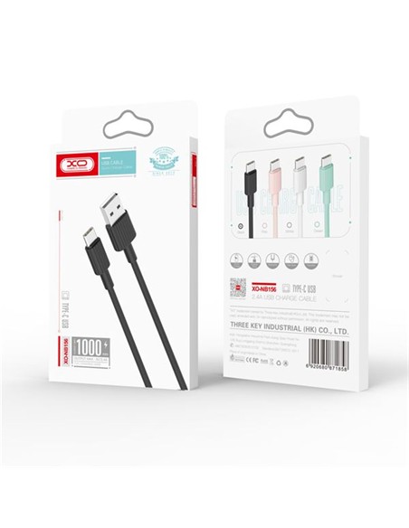CABLE XO LIGHTNING A USB-A NB156 2A / 5V 1m BLANCO