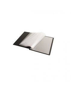 CARPETA CON FUNDAS GEMO TAPA DURA 12F A5 NEGRO