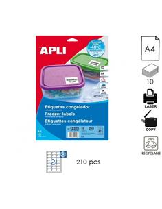 ETIQUETA APLI LC  A4 63,5x38,1mm 10H BLANCO