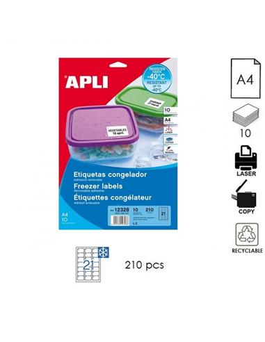 ETIQUETA APLI LC  A4 63,5x38,1mm 10H BLANCO