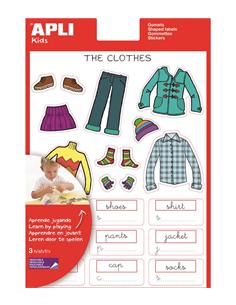 GOMETS ADHESIVO APLI TEMATICO "THE CLOTHES"