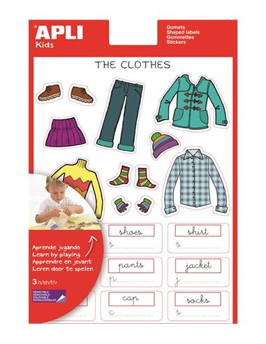 GOMETS ADHESIVO APLI TEMATICO "THE CLOTHES"