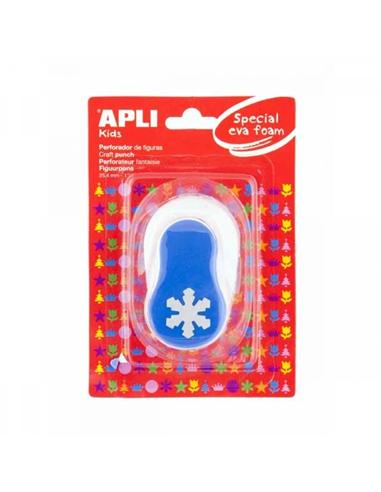 PERFORADORA APLI GOMA EVA 25.4mm NIEVE AZUL