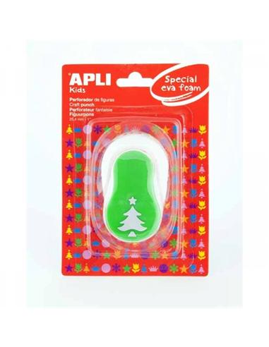 PERFORADORA APLI GOMA EVA 25.4mm ARBOL VERDE