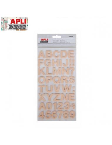 ABC STIKERS APLI GOMA EVA ADHESIVA SALMON