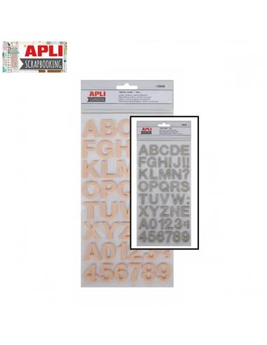 ABC STIKERS APLI GOMA EVA ADHESIVA GRIS
