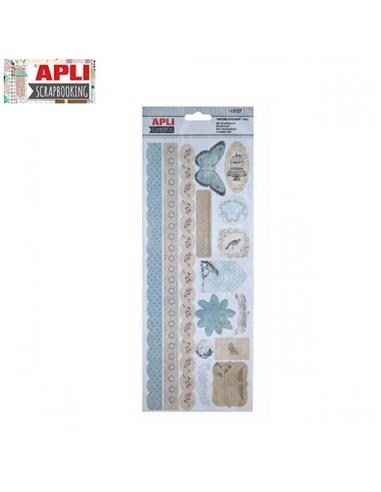 SET APLI ADHESIVOS NATURE 15 PEGATINAS