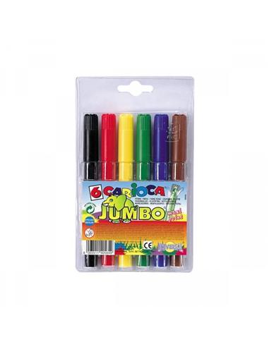 ROTULADOR CARIOCA JUMBO 6 COLORES