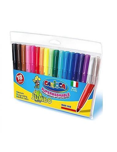 ROTULADOR CARIOCA JUMBO 18 COLORES