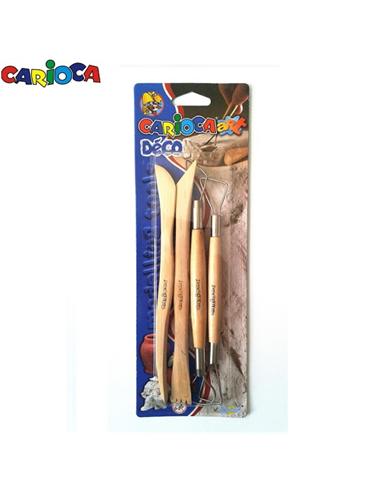 ESPATULAS MODELAR CARIOCA 4ud ART DECO