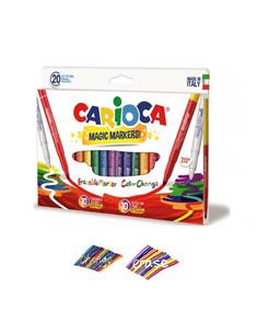 ROTULADOR CARIOCA MAGIC MARKER 20 ERASABLE+CHANGE