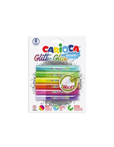 COLA PURPURINA CARIOCA GLITTER GLUE NEON