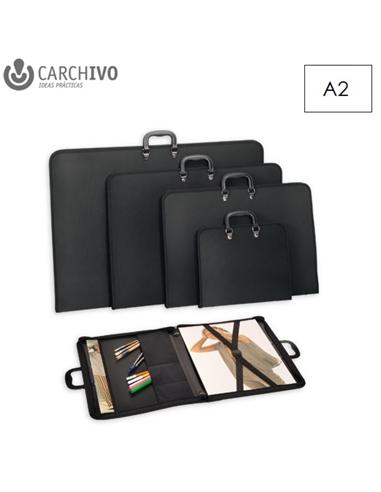 CARPETA DIBUJO CARCHIVO A2 47x66cm ASA NEGRO