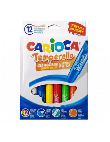 TEMPERA CARIOCA SOLIDA10gr 12 COLORES