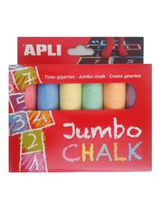 TIZA COLOR APLI JUMBO CHALK 6ud R-14367