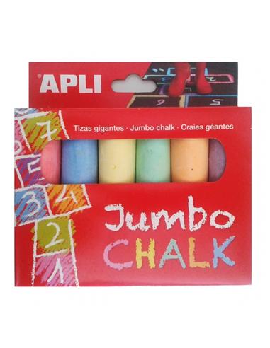 TIZA COLOR APLI JUMBO CHALK 6ud R-14367