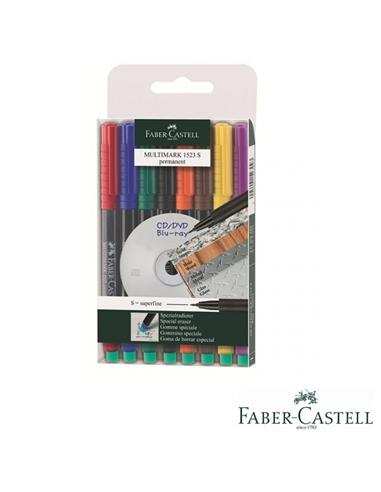 ROTULADOR FABER CASTELL MULTIMARK 1523 S X8
